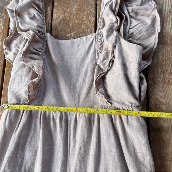 Madewell Beige Ruffle-Trim Jumpsuit - Picture 4 of 8